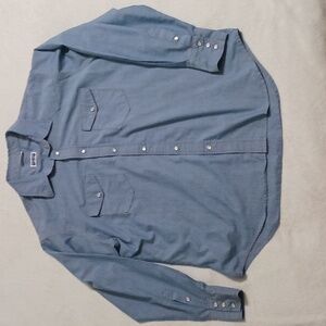 Big Smith Shirt Men's XL Denim Regular pearl Snap Up Vintage